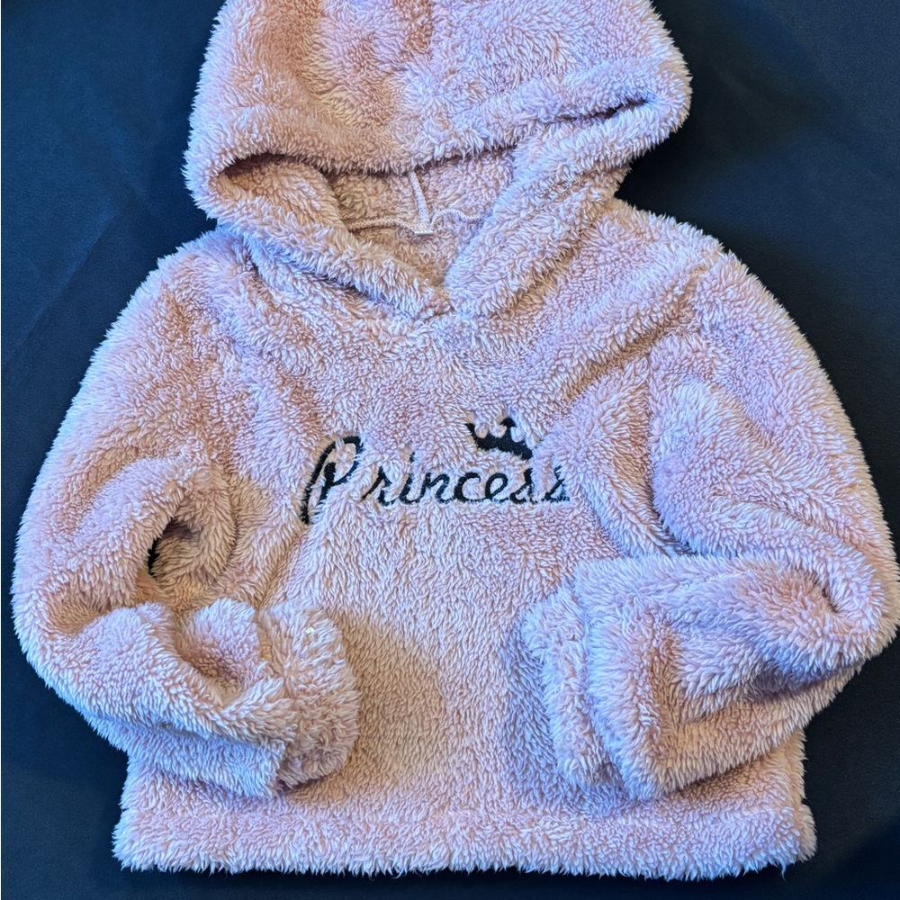 Princess Pink Fleece Hoodie for Kids